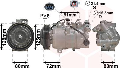 TQ TQ-4300K628 - Kompresors, Gaisa kond. sistēma autospares.lv