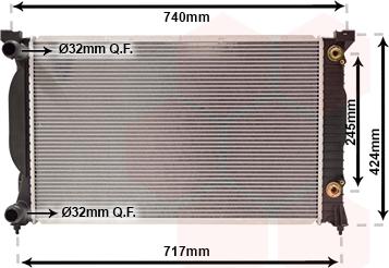 TQ TQ-03002202 - Радиатор, охлаждение двигателя www.autospares.lv