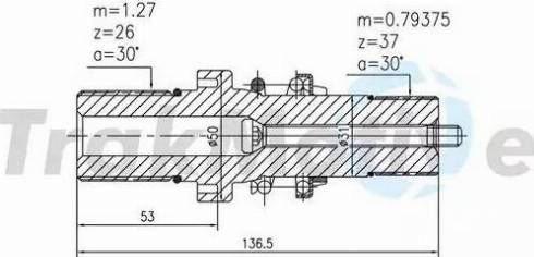 TrakMotive 35-0001 - Atlokvārpsta, Diferenciālis autospares.lv