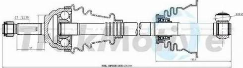 TrakMotive 30-0738 - Piedziņas vārpsta www.autospares.lv