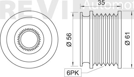 Trevi Automotive AP1032 - Шкив генератора, муфта www.autospares.lv