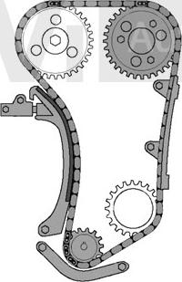 Trevi Automotive KC1045 - Sadales vārpstas piedziņas ķēdes komplekts www.autospares.lv