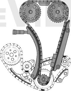 Trevi Automotive KC1040 - Sadales vārpstas piedziņas ķēdes komplekts www.autospares.lv