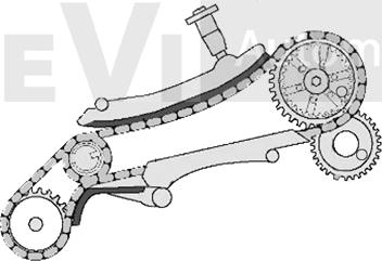 Trevi Automotive KC1003 - Timing Chain Kit www.autospares.lv