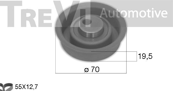 Trevi Automotive KD1494 - Timing Belt Set www.autospares.lv