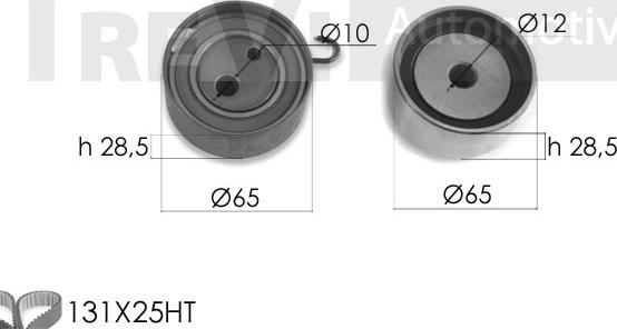 Trevi Automotive KD1445 - Zobsiksnas komplekts autospares.lv