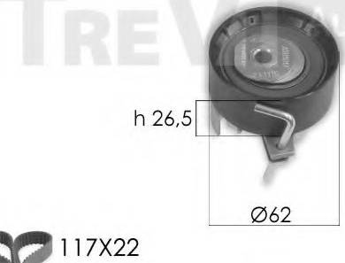 Trevi Automotive KD1423 - Timing Belt Set www.autospares.lv