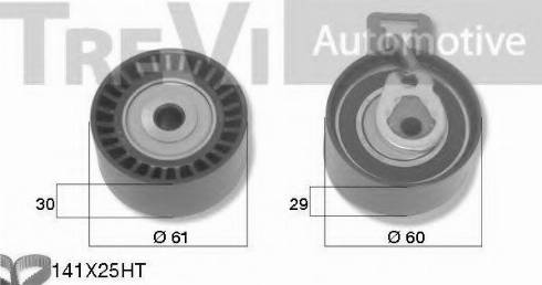 Trevi Automotive KD1475 - Комплект зубчатого ремня ГРМ www.autospares.lv