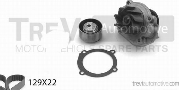 Trevi Automotive KD1091AHP - Water Pump & Timing Belt Set www.autospares.lv