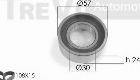 Trevi Automotive KD1048 - Zobsiksnas komplekts autospares.lv