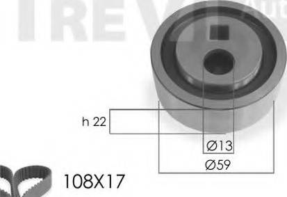 Trevi Automotive KD1006 - Timing Belt Set www.autospares.lv