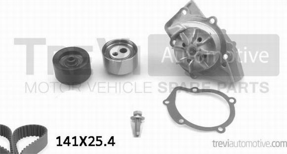 Trevi Automotive KD1008HP - Water Pump & Timing Belt Set www.autospares.lv