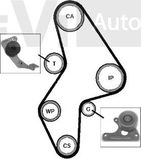 Trevi Automotive KD1003 - Zobsiksnas komplekts autospares.lv