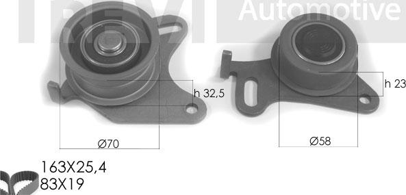 Trevi Automotive KD1190 - Timing Belt Set www.autospares.lv