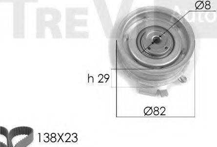 Trevi Automotive KD1158 - Zobsiksnas komplekts www.autospares.lv