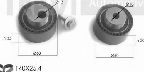 Trevi Automotive KD1105 - Zobsiksnas komplekts www.autospares.lv