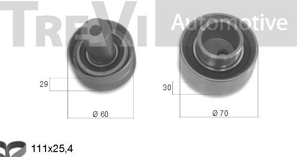 Trevi Automotive KD1103 - Zobsiksnas komplekts www.autospares.lv