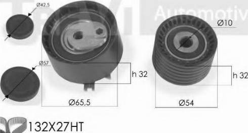 Trevi Automotive KD1184 - Zobsiksnas komplekts autospares.lv