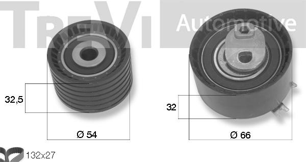 Trevi Automotive KD1185 - Zobsiksnas komplekts autospares.lv