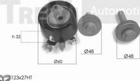 Trevi Automotive KD1243 - Timing Belt Set www.autospares.lv