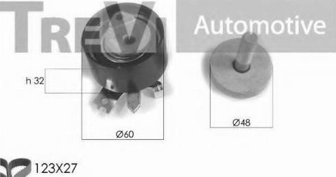 Trevi Automotive KD1242 - Timing Belt Set www.autospares.lv