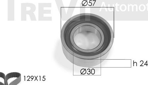 Trevi Automotive KD1209 - Zobsiksnas komplekts autospares.lv