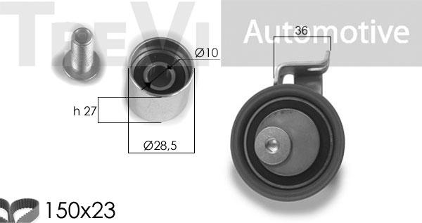 Trevi Automotive KD1285 - Zobsiksnas komplekts autospares.lv