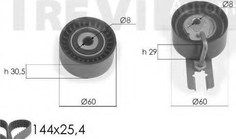 Trevi Automotive KD1239 - Zobsiksnas komplekts www.autospares.lv