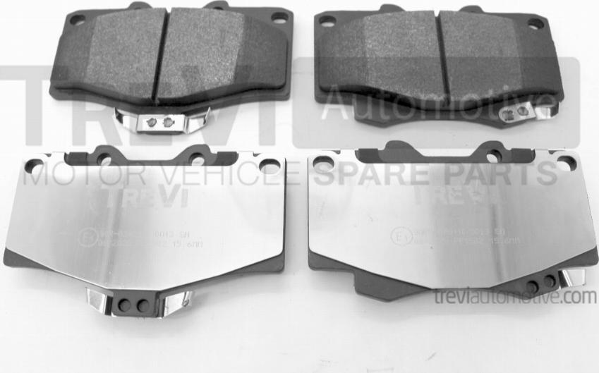 Trevi Automotive PF1582 - Brake Pad Set, disc brake www.autospares.lv