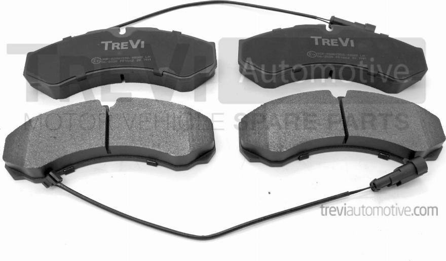 Trevi Automotive PF1662 - Brake Pad Set, disc brake www.autospares.lv