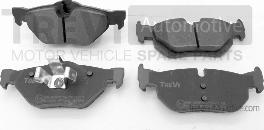 Trevi Automotive PF1268 - Bremžu uzliku kompl., Disku bremzes autospares.lv