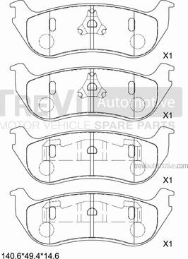 Frigair 24357 - Bremžu uzliku kompl., Disku bremzes autospares.lv