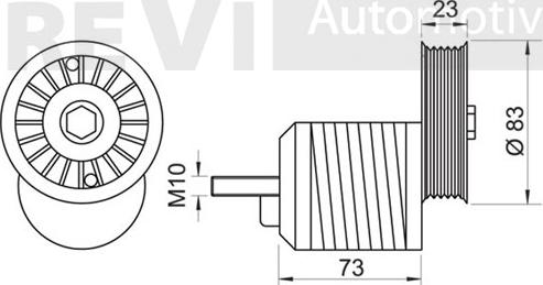 Trevi Automotive TA1178 - Belt Tensioner, v-ribbed belt www.autospares.lv