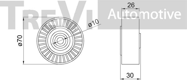 Trevi Automotive TA2094 - Parazīt / Vadrullītis, Ķīļrievu siksna autospares.lv