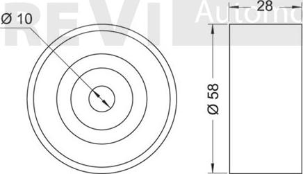 Trevi Automotive TD1569 - Parazīt / Vadrullītis, Zobsiksna www.autospares.lv