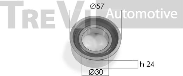 Trevi Automotive TD1506 - Направляющий ролик, зубчатый ремень ГРМ www.autospares.lv