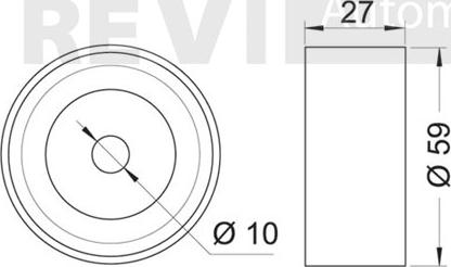 Trevi Automotive TD1587 - Parazīt / Vadrullītis, Zobsiksna autospares.lv