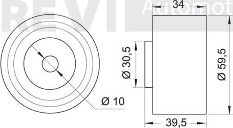 Trevi Automotive TD1577 - Parazīt / Vadrullītis, Zobsiksna www.autospares.lv