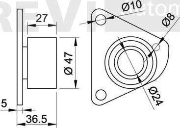 Trevi Automotive TD1159 - Parazīt / Vadrullītis, Zobsiksna www.autospares.lv