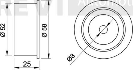 Trevi Automotive TD1122 - Parazīt / Vadrullītis, Zobsiksna www.autospares.lv