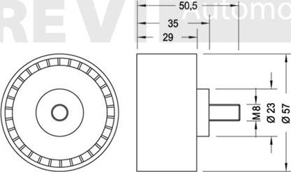 Trevi Automotive TD1311 - Parazīt / Vadrullītis, Zobsiksna autospares.lv