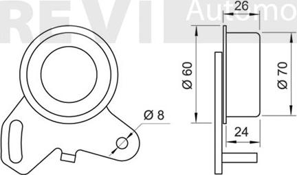 Trevi Automotive TD1294 - Spriegotājrullītis, Gāzu sadales mehānisma piedziņas siksna autospares.lv