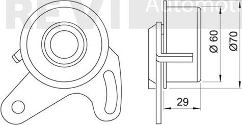 Trevi Automotive TD1249 - Spriegotājrullītis, Gāzu sadales mehānisma piedziņas siksna www.autospares.lv