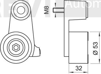 Trevi Automotive TD1274 - Spriegotājrullītis, Gāzu sadales mehānisma piedziņas siksna www.autospares.lv