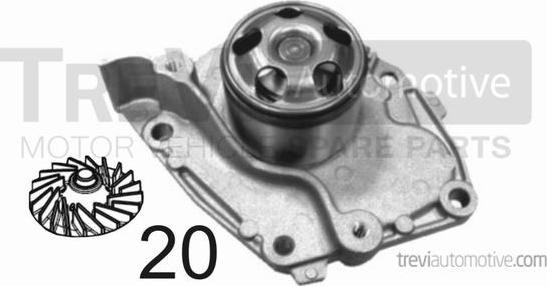 Trevi Automotive TP1195 - Ūdenssūknis www.autospares.lv