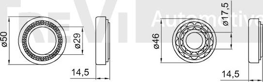 Trevi Automotive WB2139 - Wheel hub, bearing Kit www.autospares.lv