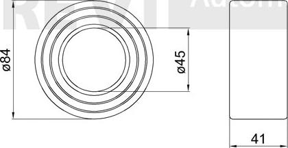 Trevi Automotive WB2236 - Подшипник ступицы колеса, комплект www.autospares.lv