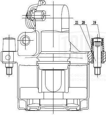 Trialli CF 095111 - Тормозной суппорт www.autospares.lv