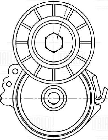 Trialli CM 5728 - Belt Tensioner, v-ribbed belt www.autospares.lv