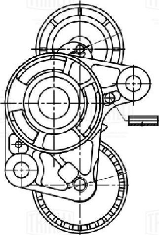 Trialli CM 3017 - Siksnas spriegotājs, Ķīļsiksna autospares.lv